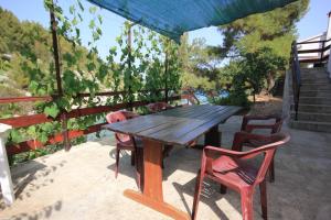 Balkón alebo terasa v ubytovaní Seaside secluded apartments Cove Dumboka bay - Dumboka (Dugi otok) - 489