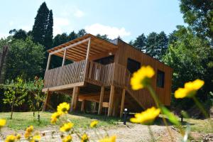 Taman di luar Cabañas Compostela - Cabaña La Catedral con bañera de hidromasaje