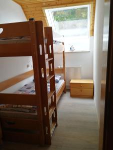 Postel nebo postele na pokoji v ubytování Taubennest
