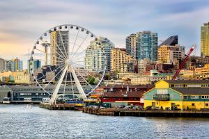 Nespecifikovaný výhled na destinaci Seattle nebo výhled na město při pohledu z hotelu