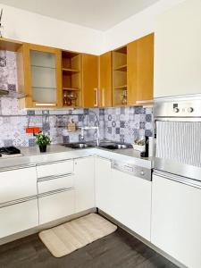 Een keuken of kitchenette bij Dea Flora Apartment