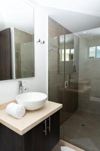 Koupelna v ubytování Hotel Qatar Cali