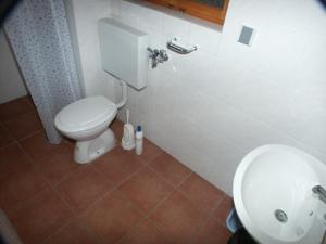 a bathroom with a toilet and a sink at Apartments by the sea Pomena, Mljet - 614 in Pomena