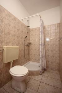 y baño con aseo y ducha. en Apartments with a parking space Orebic, Peljesac - 638, en Orebić