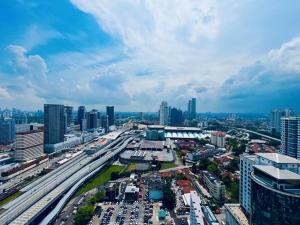 Nespecifikovaný výhled na destinaci Johor Bahru nebo výhled na město při pohledu z hotelu