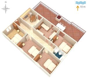 Půdorys ubytování Apartments by the sea Prozurska Luka, Mljet - 617