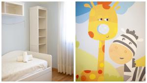 A bed or beds in a room at El Capricho de Ana - Apartamentos Aloha Toledo