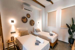 Krevet ili kreveti u jedinici u okviru objekta CasaCarma III, private pool, boho design, central