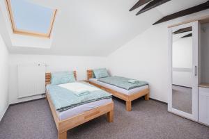 Postel nebo postele na pokoji v ubytování Pokoje Wimbledon