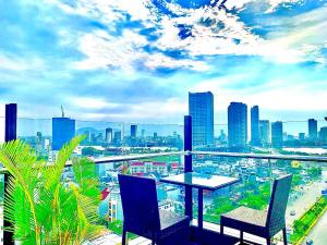 Nespecifikovaný výhled na destinaci Danang nebo výhled na město při pohledu z hotelu