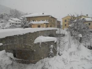 Albergo del Ponte v zime