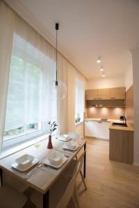 Kuchyňa alebo kuchynka v ubytovaní Apartament Grzaniec