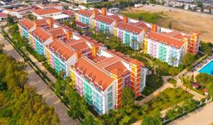 an overhead view of a building with orange roofs at Crystal Paraiso Verde Resort & Spa - Ultimate All Inclusive in Belek