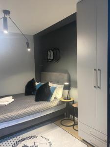 Postel nebo postele na pokoji v ubytování MazuryDreamHouse