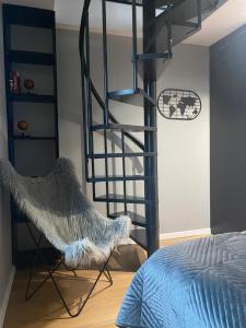 Postel nebo postele na pokoji v ubytování MazuryDreamHouse