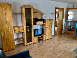 Kuchyň nebo kuchyňský kout v ubytování Landhaus Scherling