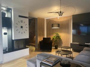 Posezení v ubytování MazuryDreamHouse