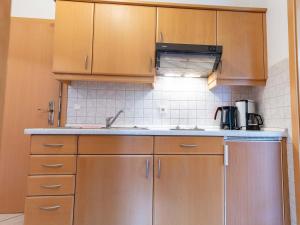 Kuchyň nebo kuchyňský kout v ubytování Appartementhof Stadler