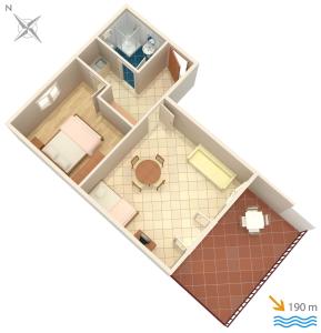 Půdorys ubytování Apartments by the sea Rastici, Ciovo - 2104