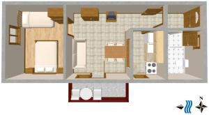 Půdorys ubytování Apartments with parking spaces Porec - 2285
