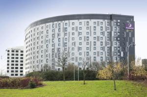 a large building in the middle of a city at Premier Inn London Gatwick Airport - North Terminal in Crawley