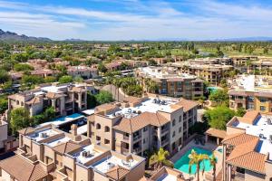 an aerial view of a resort town with buildings at Paradise View Villa in Scottsdale