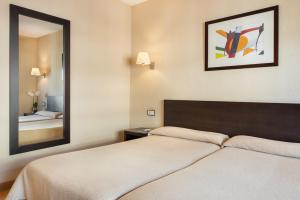 Cama o camas de una habitación en Crisol Riosol