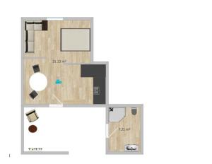 un plano del piso de un apartamento en Odenwald Heaven, en Erbach