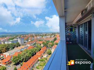 Vue générale sur Colmar ou vue de la ville depuis l'appartement