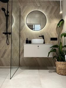 Koupelna v ubytování Apartament 4 piętro