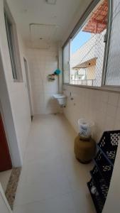 Salle de bains dans l'établissement Praia do Morro Guarapari