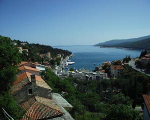 a view of a city and a body of water at Apartment Rabac 2323a in Rabac