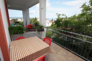 Balkón alebo terasa v ubytovaní Triple Room Selce 2379d
