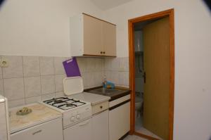 Kuchyňa alebo kuchynka v ubytovaní Apartments by the sea Podaca, Makarska - 2634