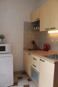 Kuchyňa alebo kuchynka v ubytovaní Apartments by the sea Zaostrog, Makarska - 2625