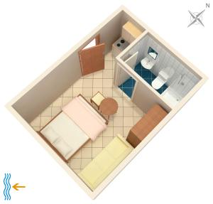 Půdorys ubytování Apartments with a parking space Tucepi, Makarska - 2676