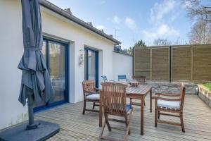 Balkon lub taras w obiekcie Pour des vacances en famille à Sarzeau