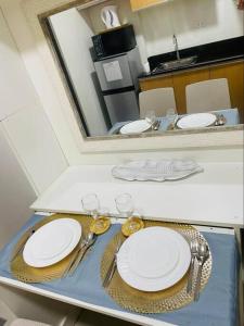 Nhà bếp/bếp nhỏ tại Studio Apartment with pool and gym by The Cusicks