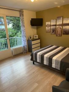 Posteľ alebo postele v izbe v ubytovaní Superbe appartement en résidence avec piscine.