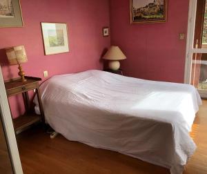Łóżko lub łóżka w pokoju w obiekcie Villa au cœur des vignes de Chavignol