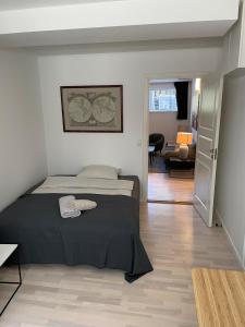 Ένα ή περισσότερα κρεβάτια σε δωμάτιο στο CPH Lux Apartments KH +4 φωτογραφίες