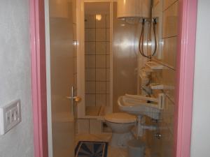 a bathroom with a toilet and a sink at Apartments with a parking space Bol, Brac - 2890 in Bol