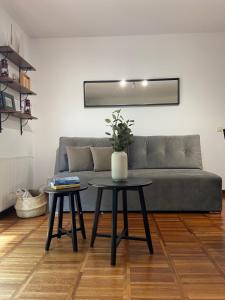 Część wypoczynkowa w obiekcie La Playa Apartament z ogródkiem