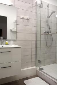 Koupelna v ubytování Hotel Joly