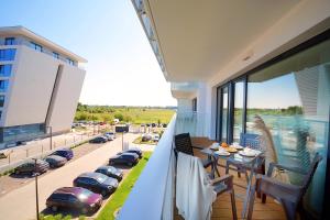 Balkón nebo terasa v ubytování Apartments AQUA & SPA