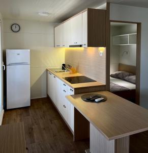Kuchyňa alebo kuchynka v ubytovaní ZEN MURTER Mobil home