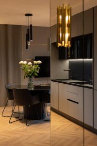 A kitchen or kitchenette at Apartament Zwirki