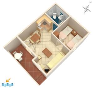Grundriss der Unterkunft Apartments by the sea Kosljun, Pag - 3321