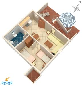 Grundriss der Unterkunft Apartments by the sea Kosljun, Pag - 3321