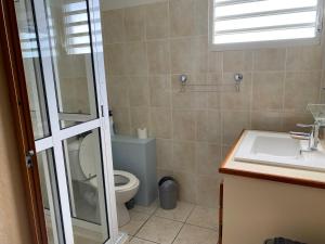 Koupelna v ubytování Nuits étoilés